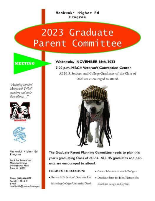 Higher Ed 2023 Graduate Parent Committee Meeting