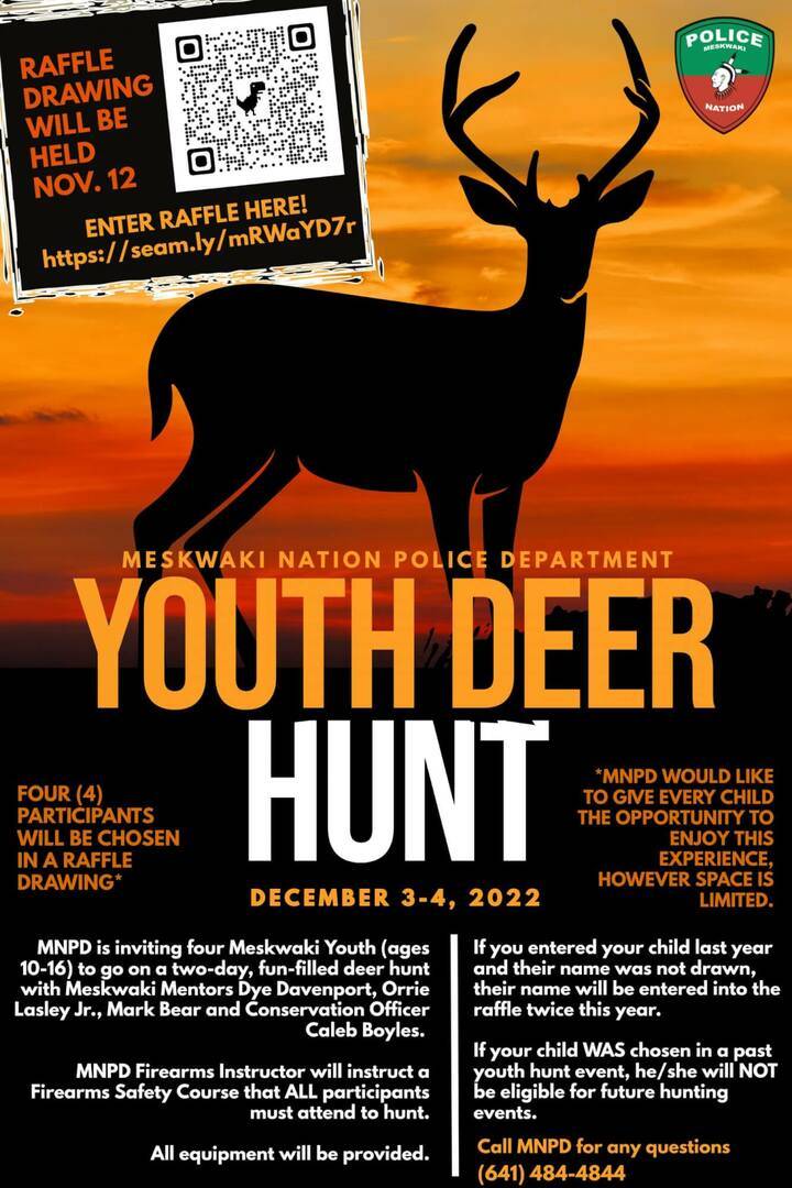 MNPD Youth Deer Hunt Meskwaki Nation