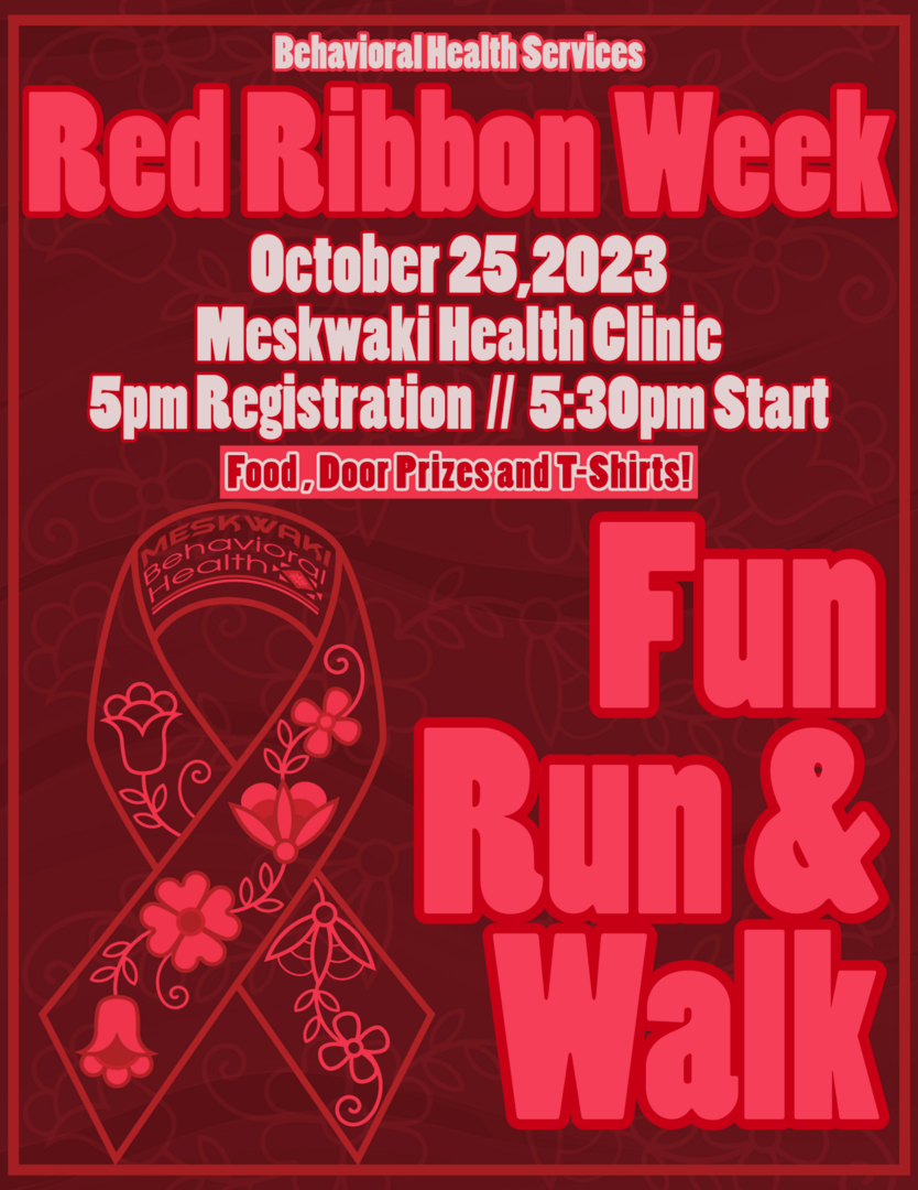 Behavioral Health to Host Red Ribbon Week Fun Run/Walk on October 25, 2023
