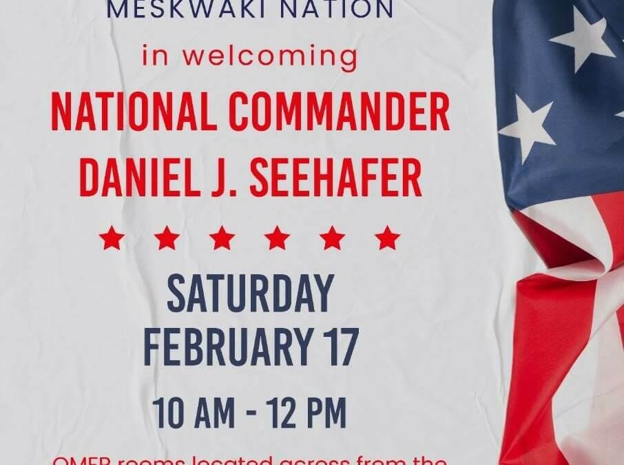 RMP701 and Meskwaki Nation Welcomes National Commander on Feb. 17