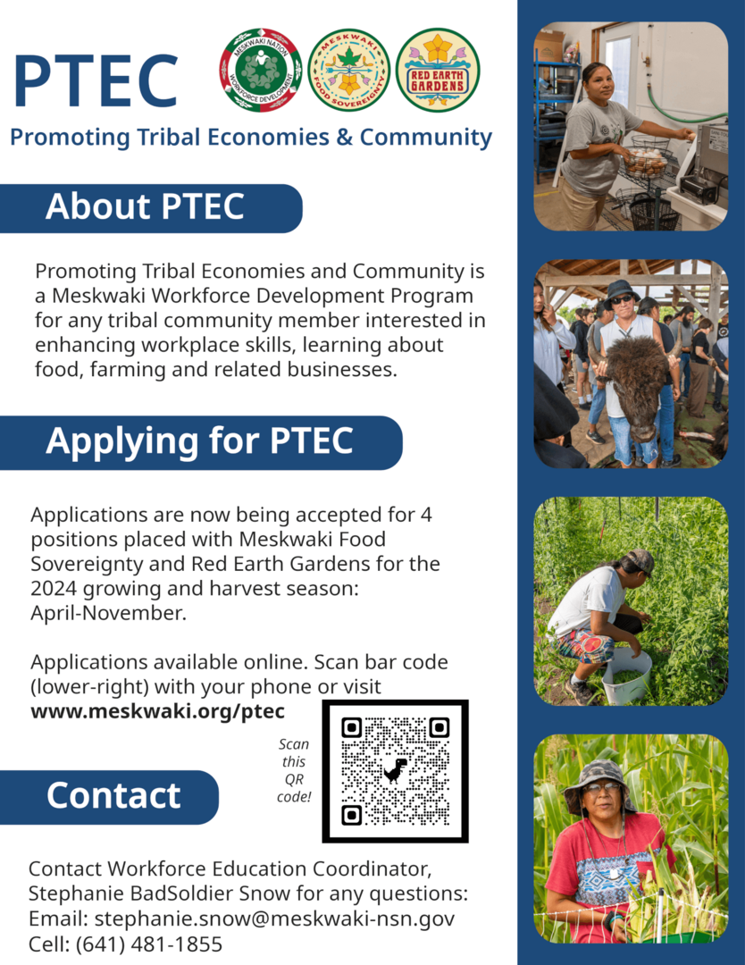 PTEC Applications Now Accepted Meskwaki Nation PTEC Applications Now Accepted Meskwaki Nation