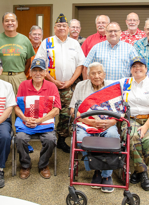 Veterans Honored with Quilts of Valor