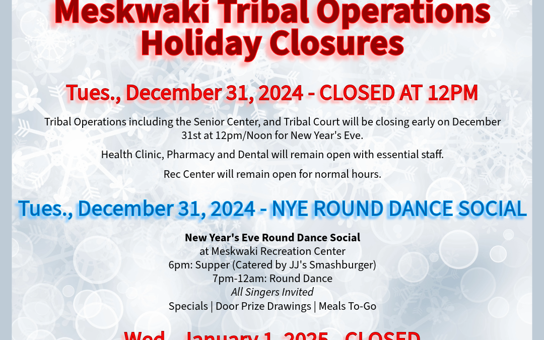 New Years Eve Closure