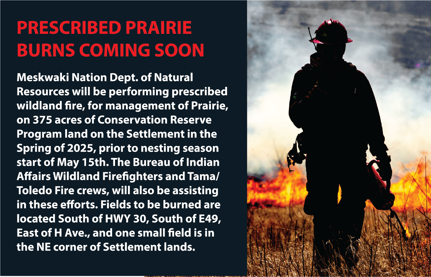 Prescribed Prairie Burn