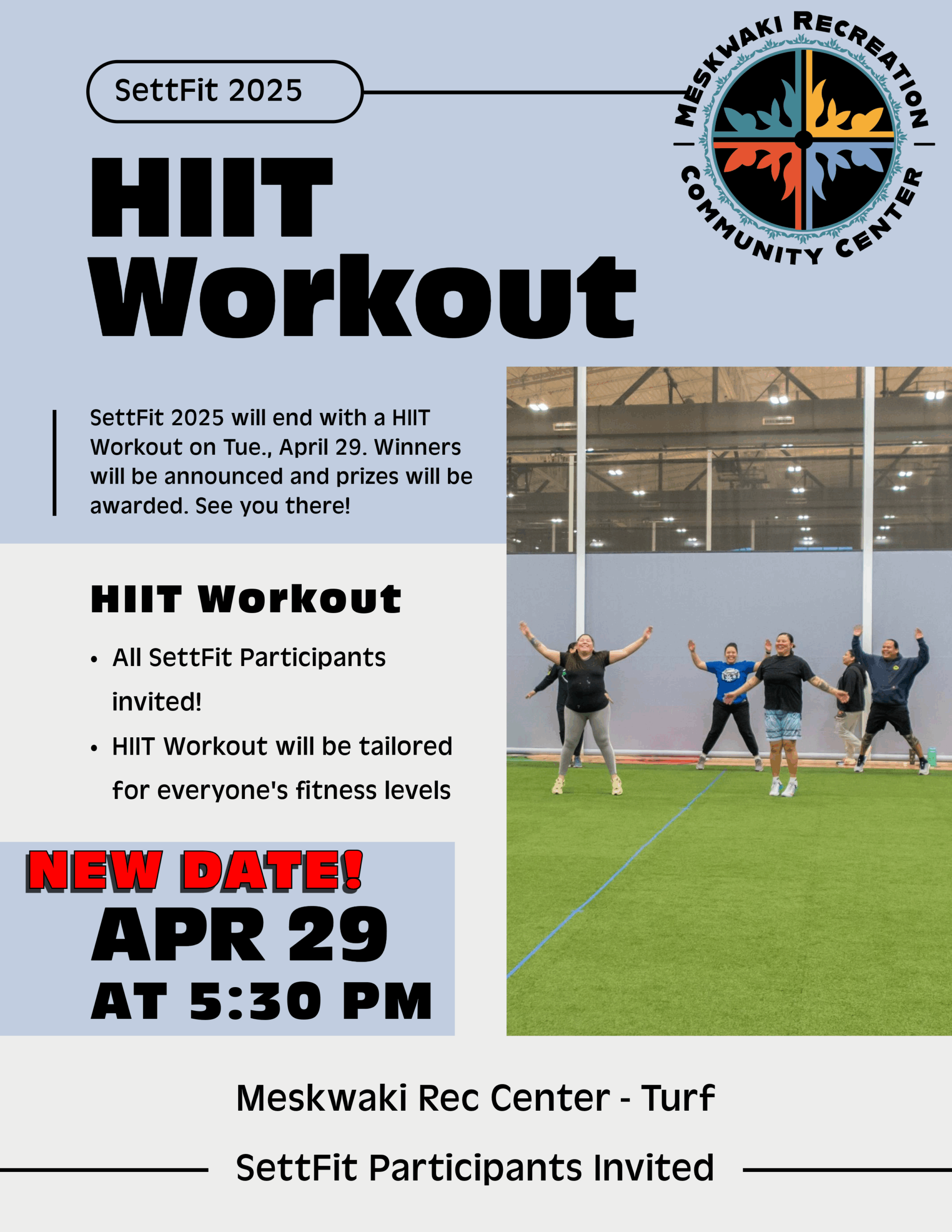 SettFit 2025 Ending with a HIIT Workout on April 29