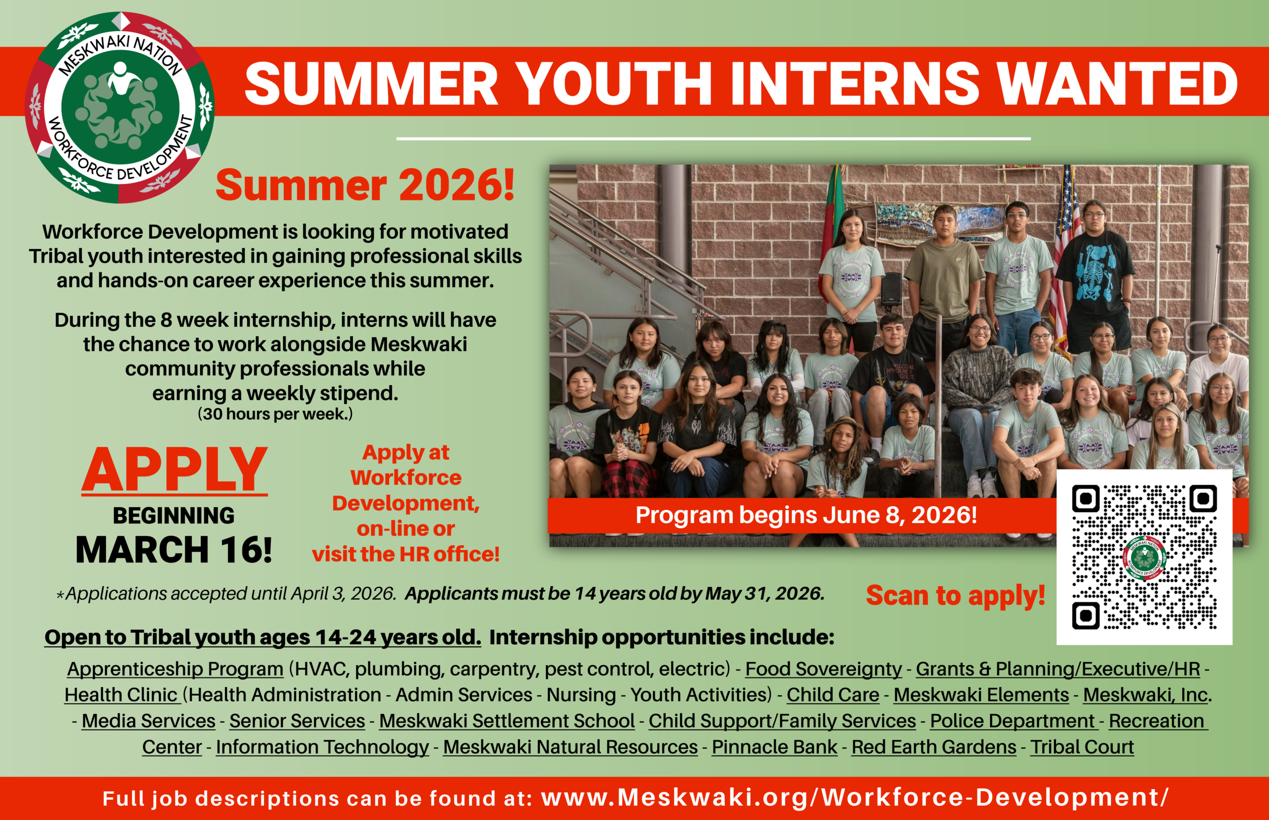 Meskwaki Youth Internship Program