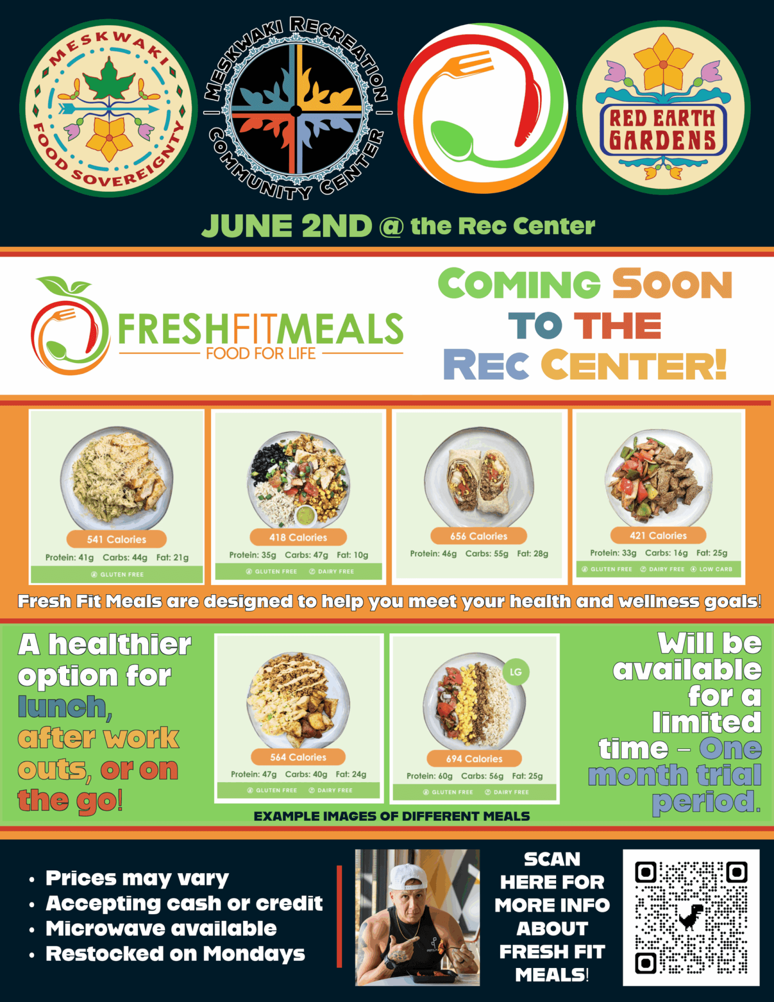 Fresh Fit Meals coming to The Rec Center – June 2nd