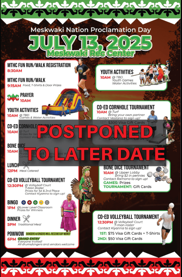 Proclamation Day Postponed