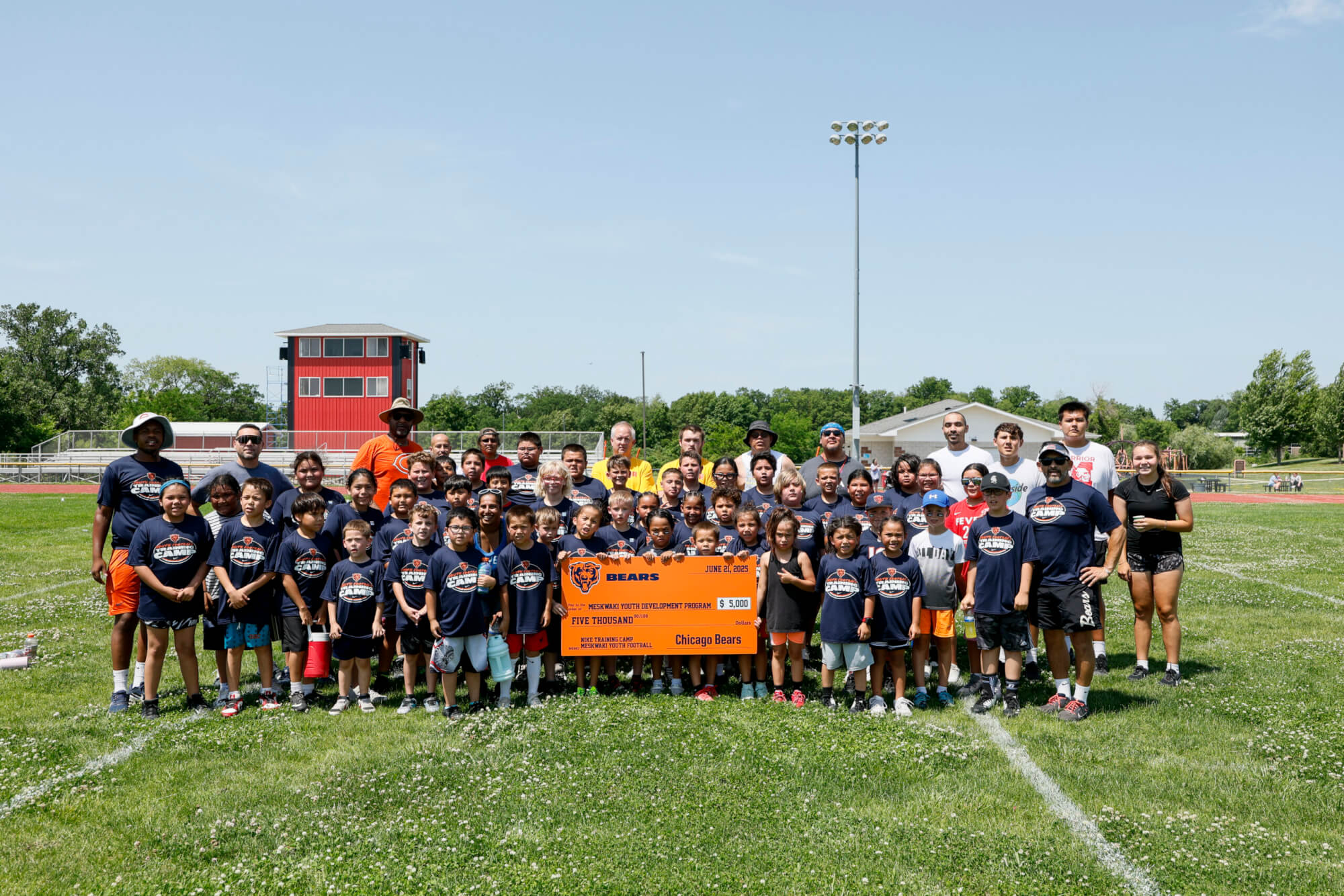 Chicago Bears Donation and Football Camp