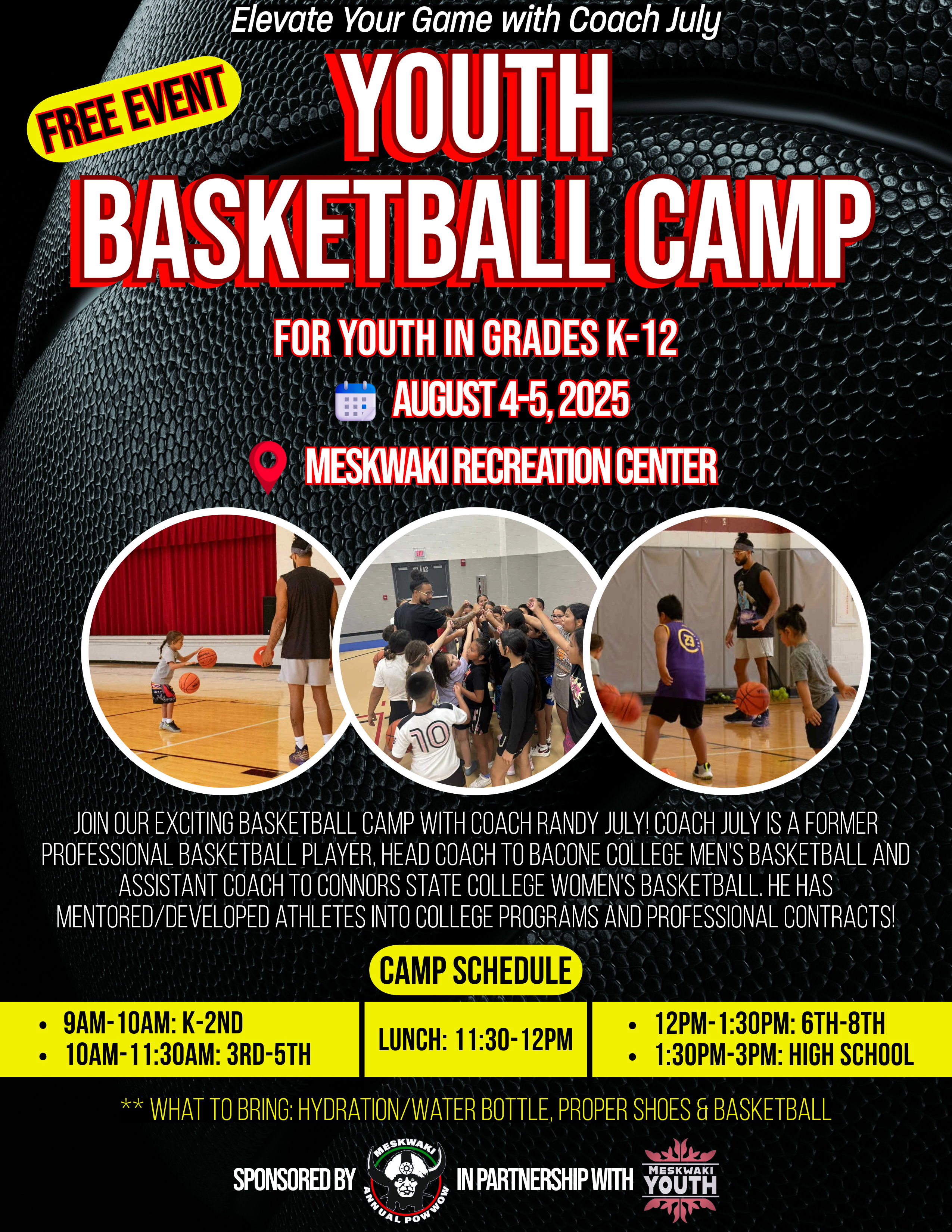 MYP Youth Basketball Camp to be held August 4-5