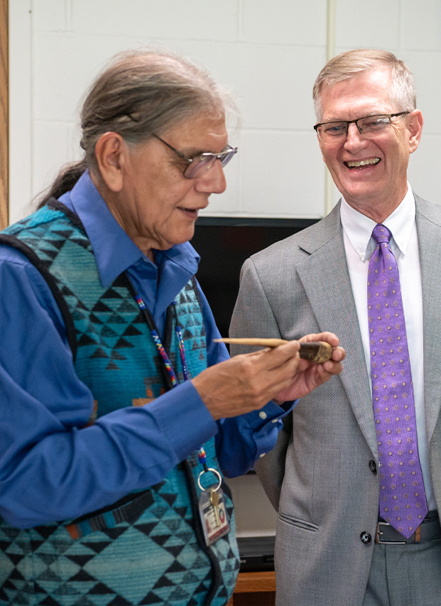 UNI Donates Cultural Items to Meskwaki Nation