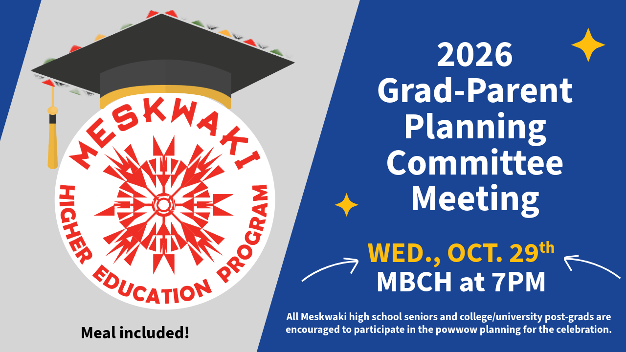 Grad-Parent Planning Meeting is Postponed to Oct. 29