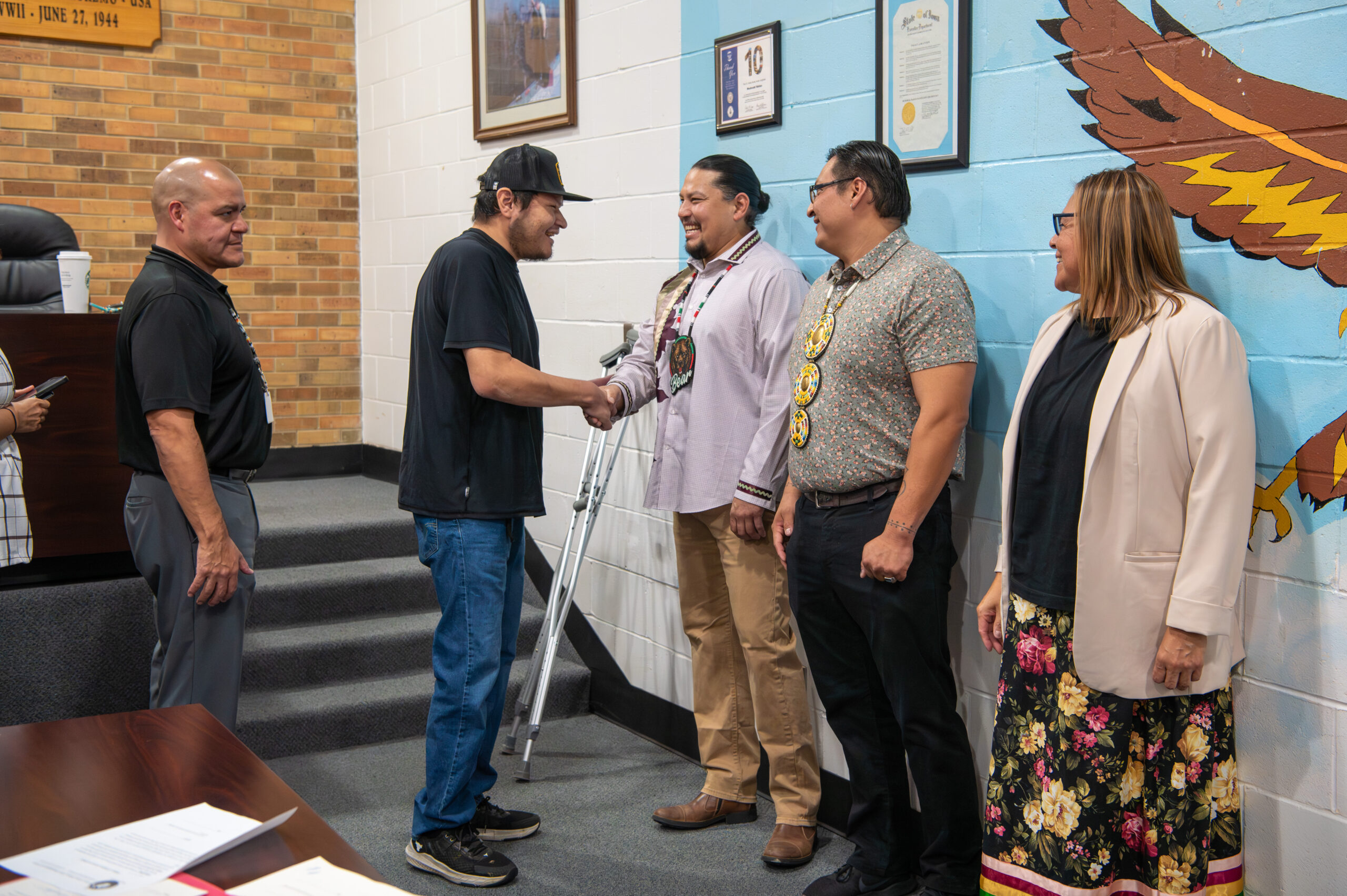 MESKWAKI COMMUNITY GATHERS TO WELCOME NEW TRIBAL COUNCIL MEMBERS