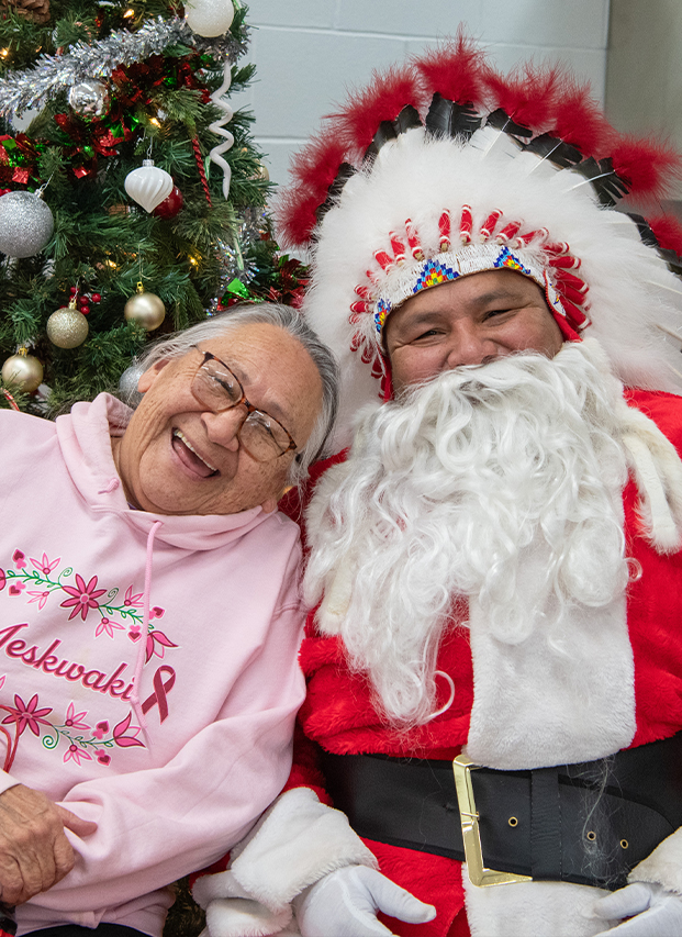 Santa Visits the Seniors