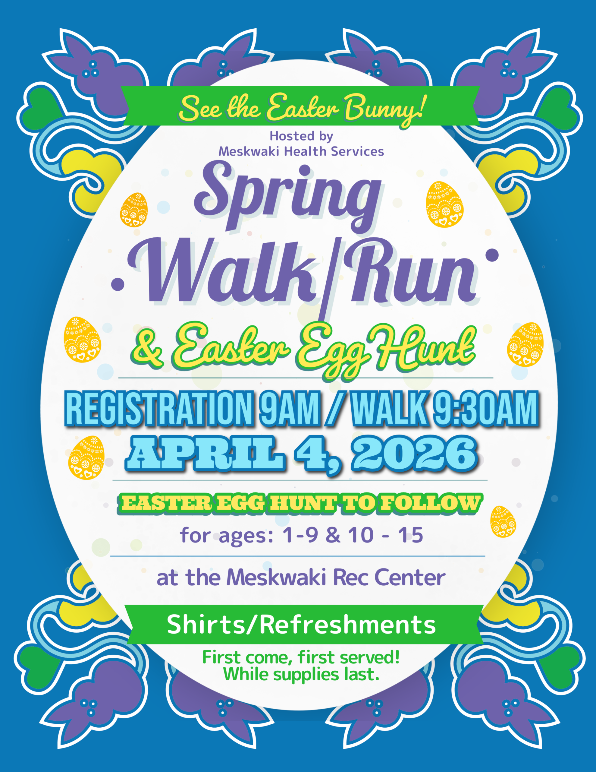 Event Update: Spring Walk/Run & Easter Egg Hunt Moved to April 4