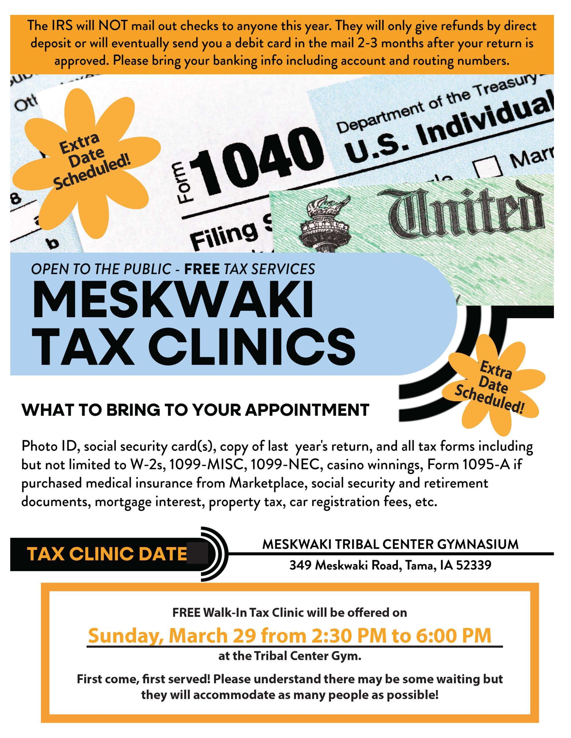 Additional Free Tax Clinic Day Offered