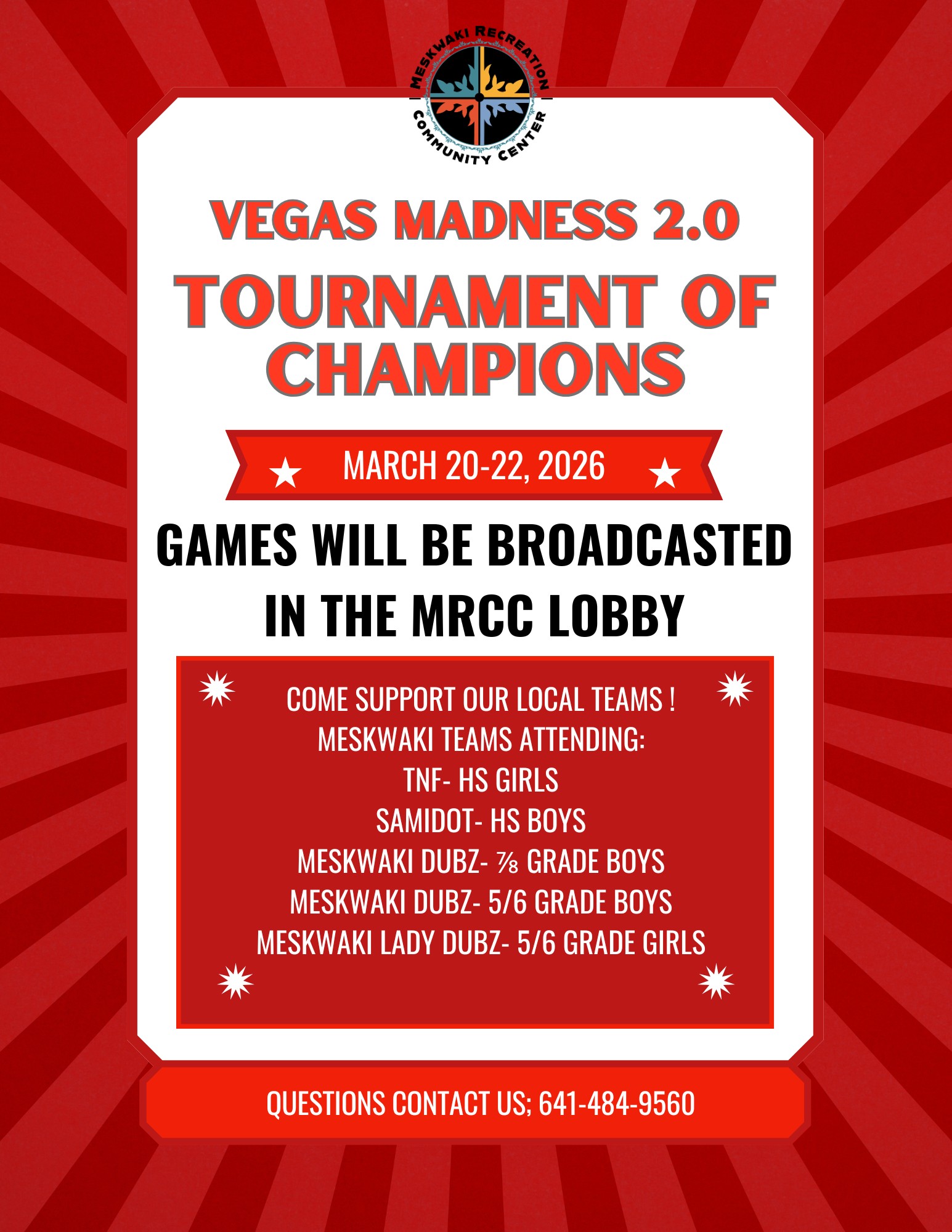 MRCC Broadcasting Vegas Madness Tournament of Champions
