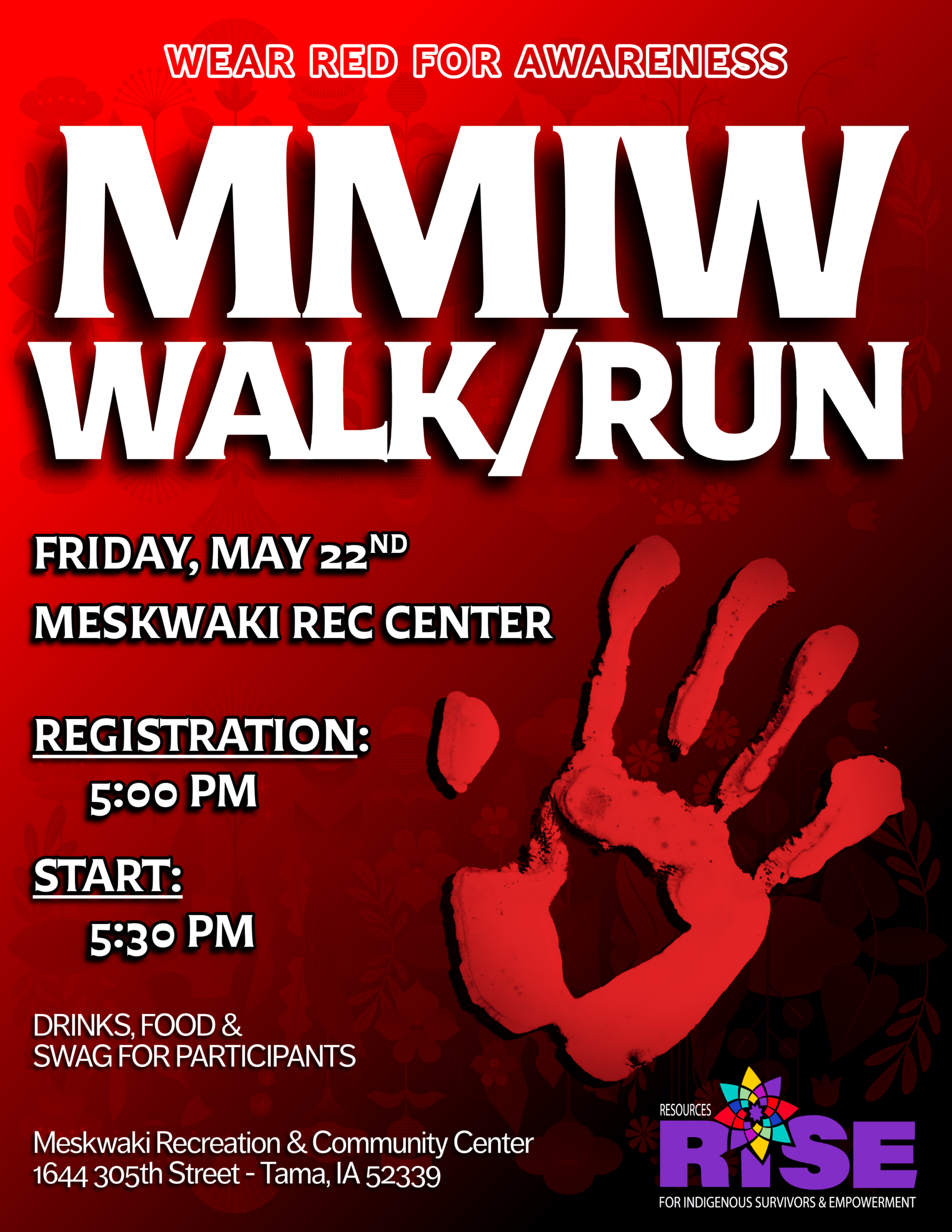 R.I.S.E. to host MMIW Walk/Run on May 22