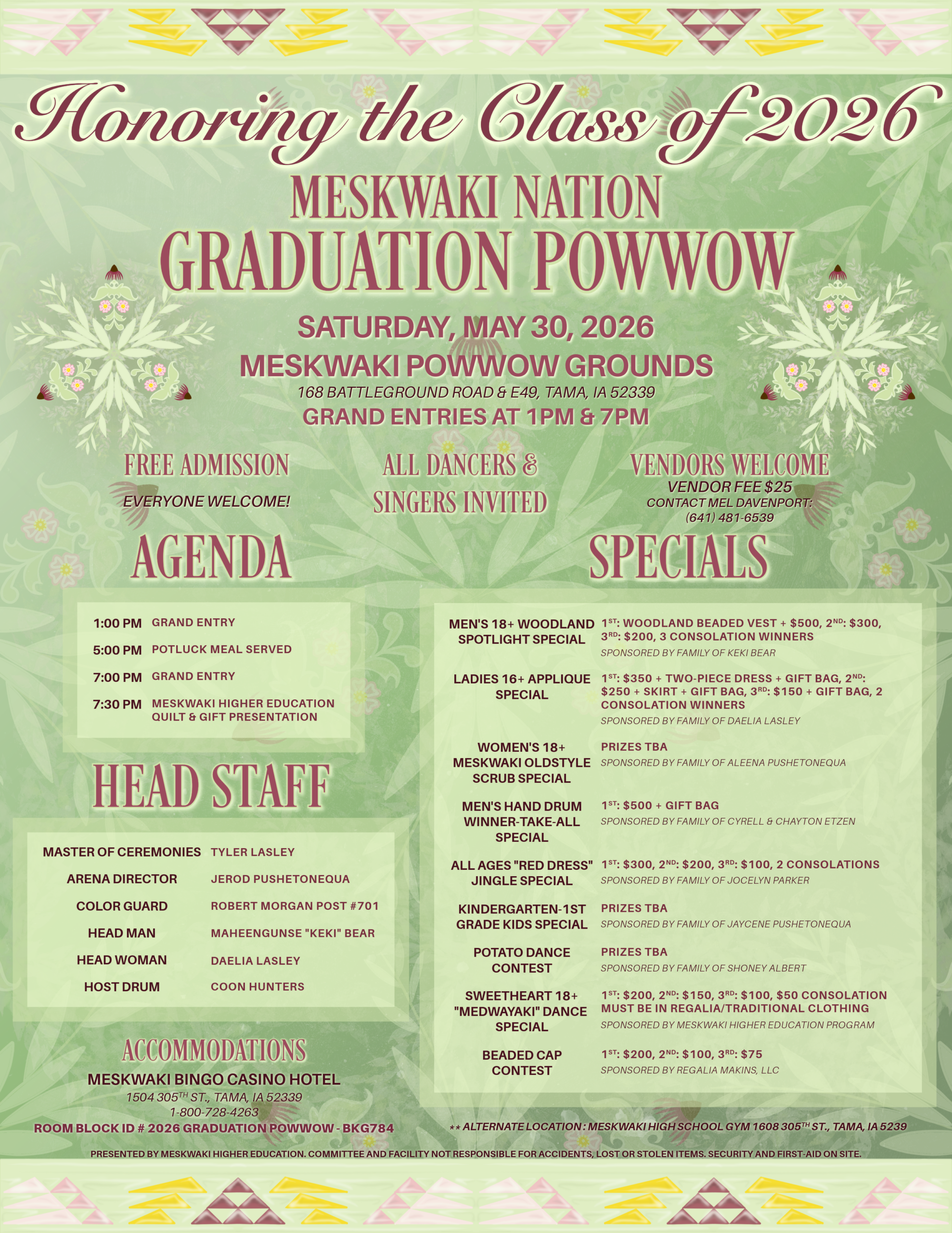 Honoring the Class of 2026 – Meskwaki Nation Graduation Powwow