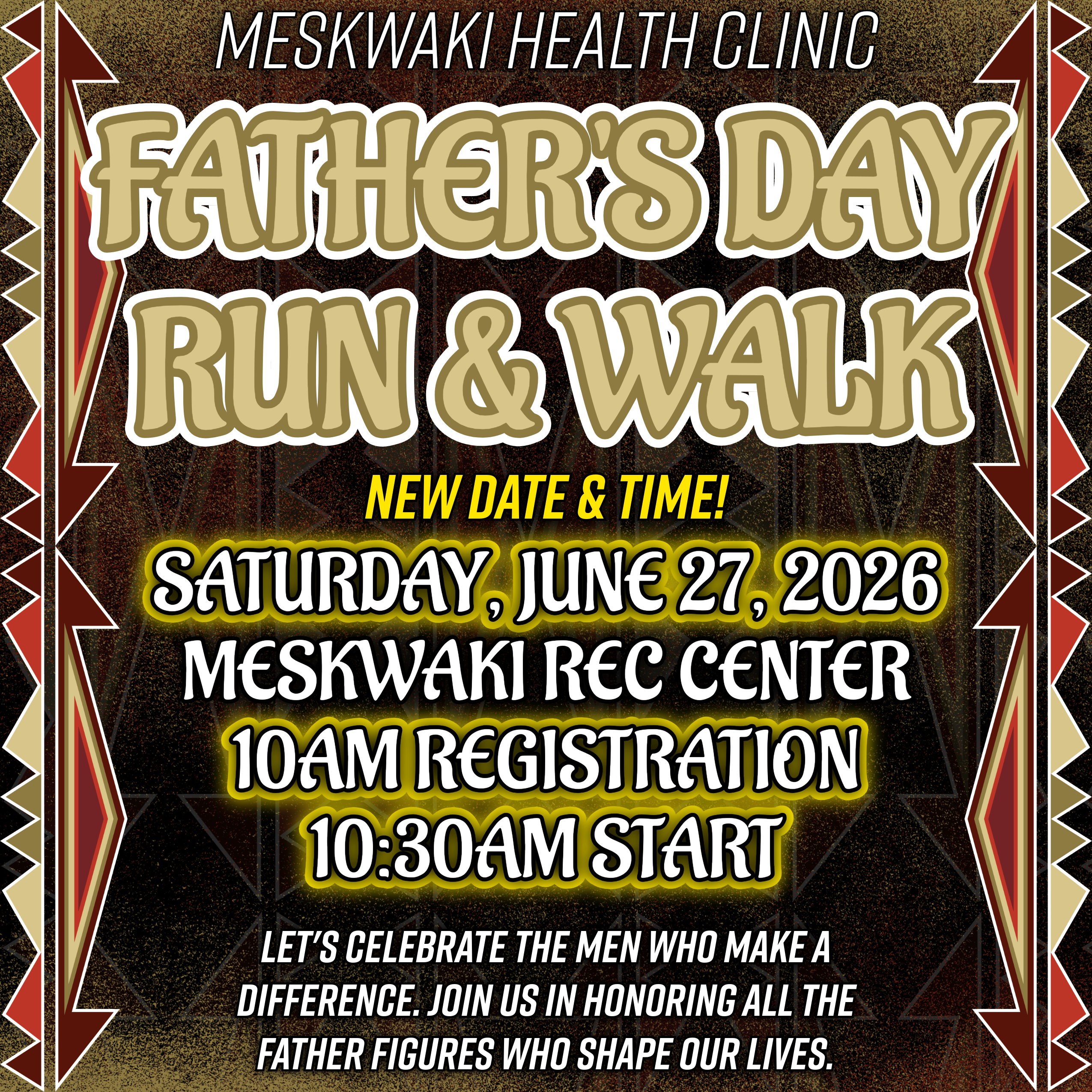 Health Clinic Event Update: New Date for Father’s Day Run & Walk – June 27