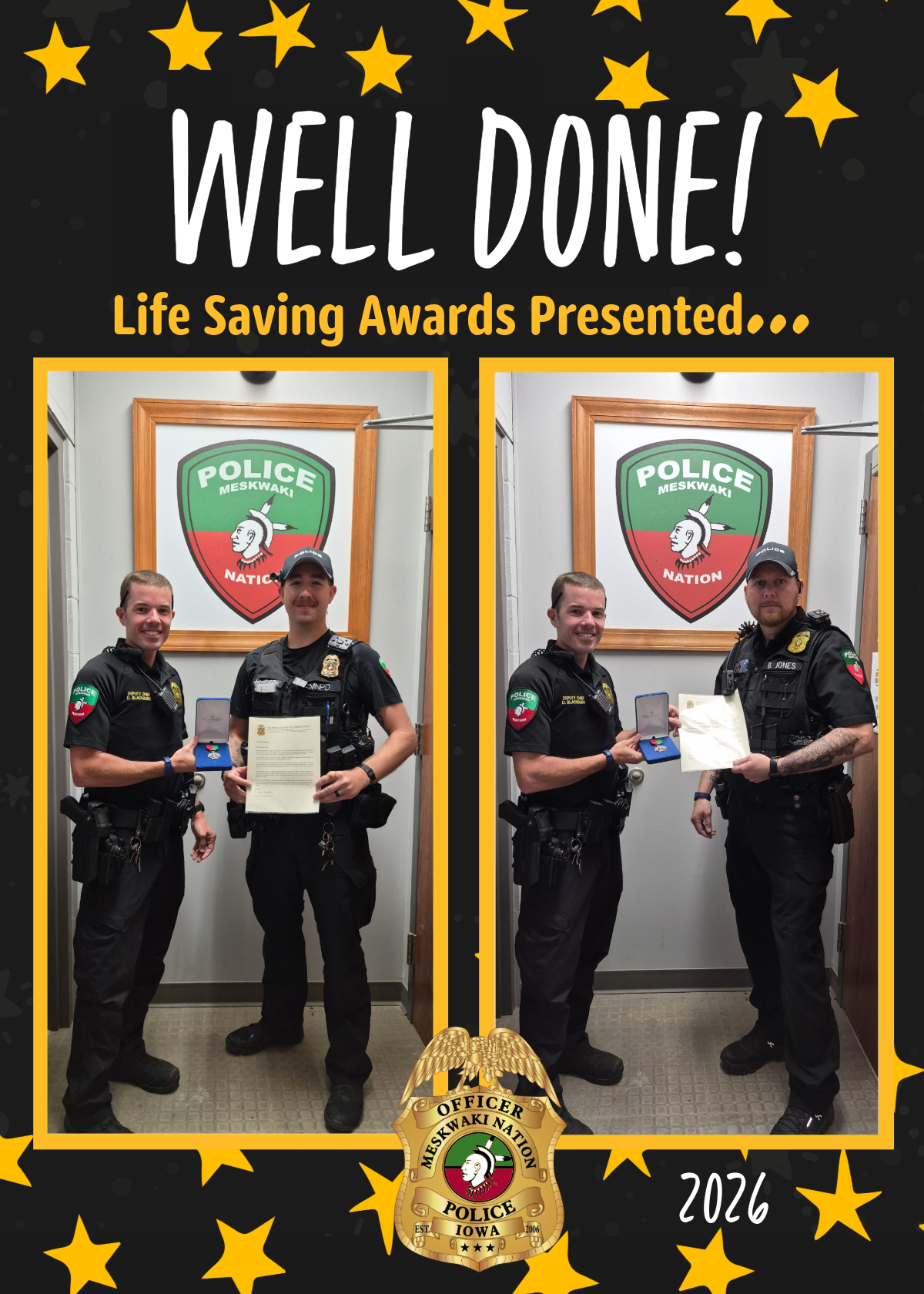 Commendation and Life Saving Awards Presented