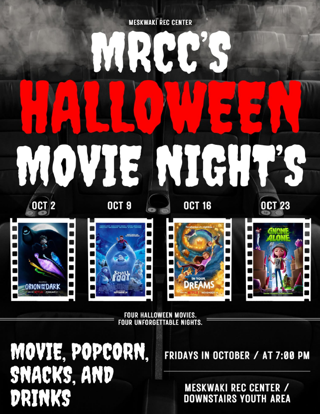 MRCC Halloween Family Movie Nights to be held Fridays in October